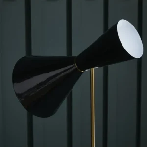 Signature Lampe Sur Pied En Métal Noir Et Doré 14