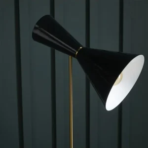 Signature Lampe Sur Pied En Métal Noir Et Doré 16