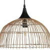 Beliani Lampe Suspendue En Rotin Naturel 22