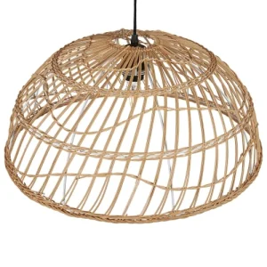 Beliani Lampe Suspendue En Rotin Naturel 12