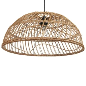 Beliani Lampe Suspendue En Rotin Naturel 14