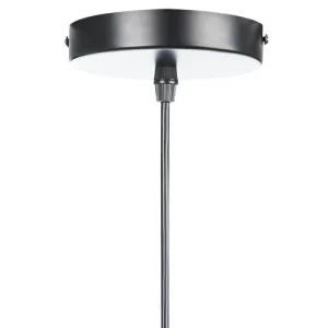 Beliani Lampe Suspendue Tissée Marron 18