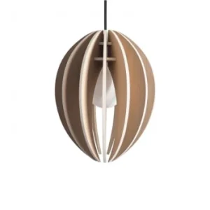 Gone’s Lampe Suspension Bois Et Béton Frêne Teinté Blanc Cordon Blanc 16