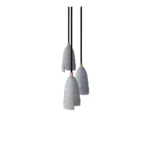 Gone’s Lampe Suspension En Béton Accessoires Cuivrés 18