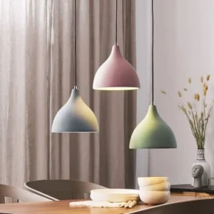 Beliani Lampe Suspension Gris 10