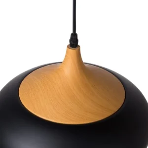 Beliani Lampe Suspension Noir 12