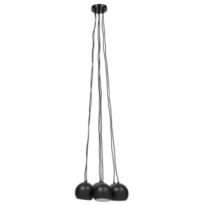 Beliani Lampe Suspension Noir 12