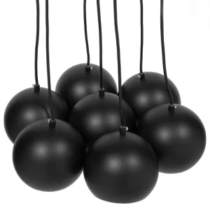 Beliani Lampe Suspension Noir 14