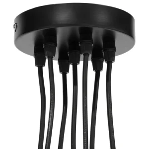 Beliani Lampe Suspension Noir 16