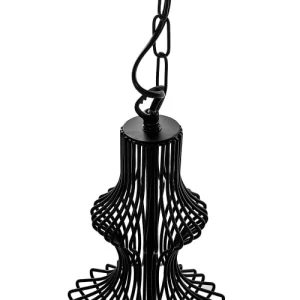 Beliani Lampe Suspension Noire 16