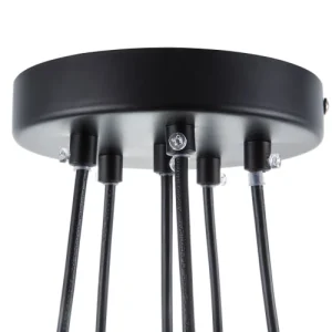 Beliani Lampe Suspension Noire 14