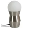 Opjet Lampe Tactile Métal Nickel Satiné D9cm 14