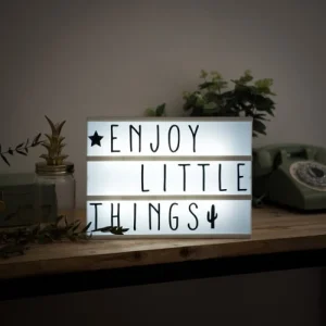 Maisons Du Monde Lightbox Boîte Lumineuse à Messages A4 14