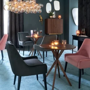 Maisons Du Monde Lustre En Métal Et Globes En Verre Ambré 10