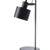 Dyberg Larsen Ocean – Lampe De Table En Métal Noir Mat, H 43 Cm D 11 Cm 13