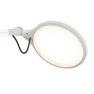 Dyberg Larsen Office – Lampe De Table En Métal Blanc Brillant, H 50 Cm D 17 Cm 10