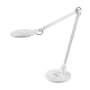 Dyberg Larsen Office – Lampe De Table En Métal Blanc Brillant, H 50 Cm D 17 Cm 20