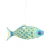 PETIT PAN – Suspension En Bambou Et Soie L70cm Bleu 17