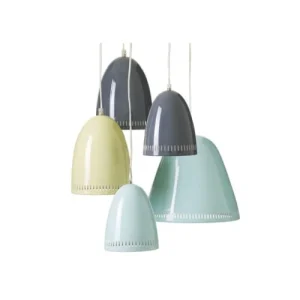 Super Living Petite Lampe Suspension Rétro Grise 11