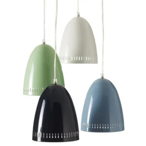 Super Living Petite Lampe Suspension Rétro Presque Noire 10