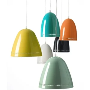 Super Living Petite Lampe Suspension Rétro Presque Noire 12