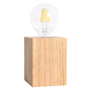 Keria Pied De Lampe En Bois 11