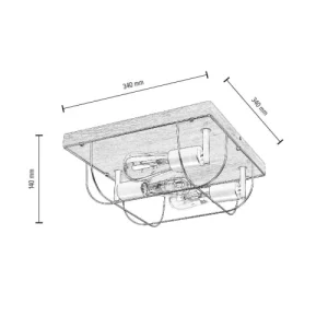 Britop Lighting Plafonnier En Bois 9