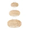 Meubles & Design Set De 3 Abat Jour En Rotin Naturel 10