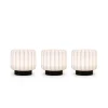 Atelier Pierre Set De 3 Lampes Dentelles 9cm Pvc Noir 19