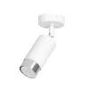 Wonderlamp Spot De Plafond Orientable Moderne Cylindrique Blanc Et Chrome 20