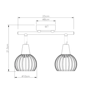 Keria Spot De Plafond (réglette/plafonnier) En Métal Blanc 13