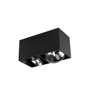 QAZQA Spot Plafond En Aluminium Noir 12