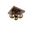 QAZQA Spot Plafond En Bois Bronze 5