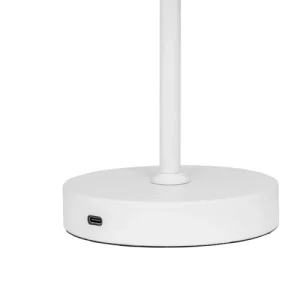 Dyberg Larsen Stockholm – Lampe De Table En Métal Blanc Mat, H 30 Cm D 20 Cm 16