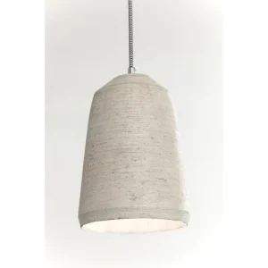 Kare Design Suspension 3 Abat-jours En Béton Et Eucalyptus 12