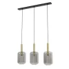 Millumine Suspension 3 Lampes En Verre Fumé 16