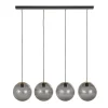 Maisons Du Monde Suspension 4 Globes En Verre Noir Fumé Et Support En Métal Noir 10