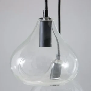 Maisons Du Monde Suspension 5 Globes En Verre Et Métal Noir 10