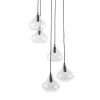 Maisons Du Monde Suspension 5 Globes En Verre Et Métal Noir 19