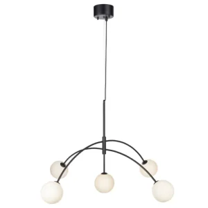 Markslöjd Suspension 5 Lumières Métal/verre Opalin D117cm 12