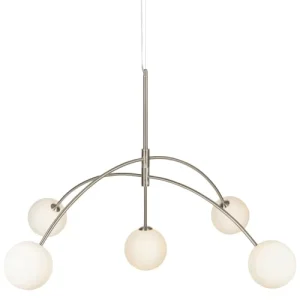 Markslöjd Suspension 5 Lumières Métal/verre Opalin D117cm 11