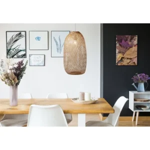 ATHM DESIGN Suspension Abat Jour Bambou Beige 15