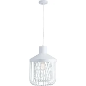 ATHM DESIGN Suspension Abat Jour Métal Blanc 16