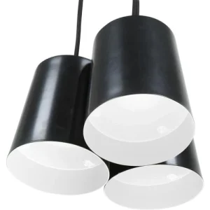 ATHM DESIGN Suspension Abat Jour Métal Noir 10