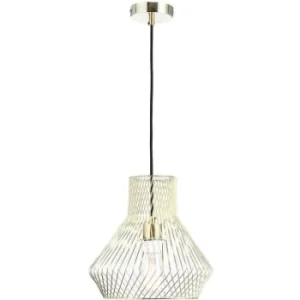 ATHM DESIGN Suspension Abat Jour Métal Blanc 18