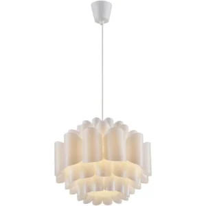 ATHM DESIGN Suspension Abat Jour Polypropylène Blanc 14