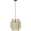 ATHM DESIGN Suspension Abat Jour Rotin Beige 20