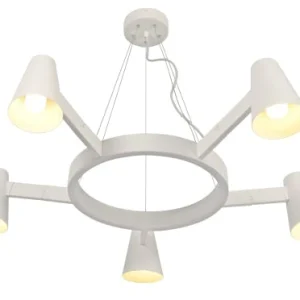 It’s About Romi Suspension Blanche 5 Lampes 18