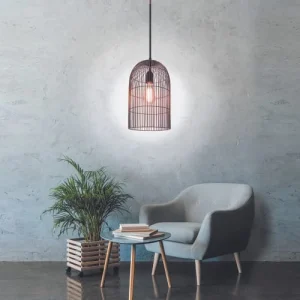 The Home Deco Light Suspension Cage Haute Filaire Cuivre Mat 8