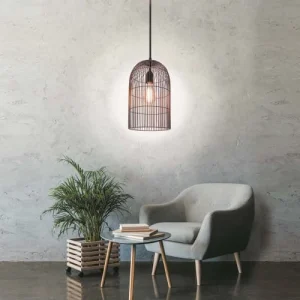 The Home Deco Light Suspension Cage Haute Filaire Cuivre Mat 12